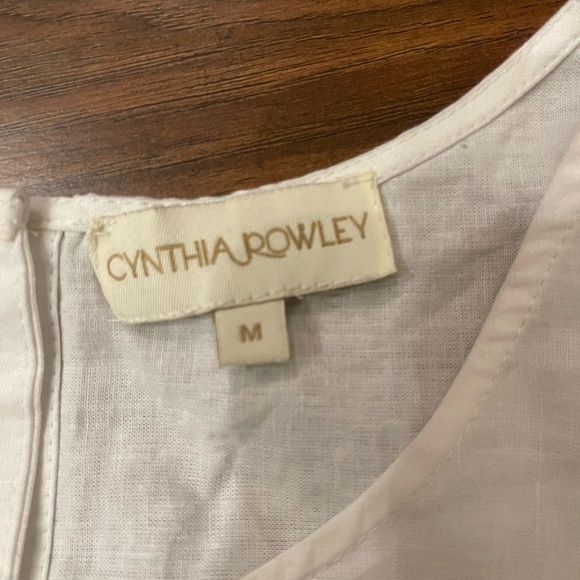 Cynthia Rowley Linen Blend Tank Top Size M - Picture 2 of 4